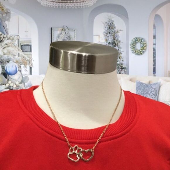 DOG LOVERS NECKLACE MY PET IN MY HEART ❤️ NECKLACE - Picture 1 of 7
